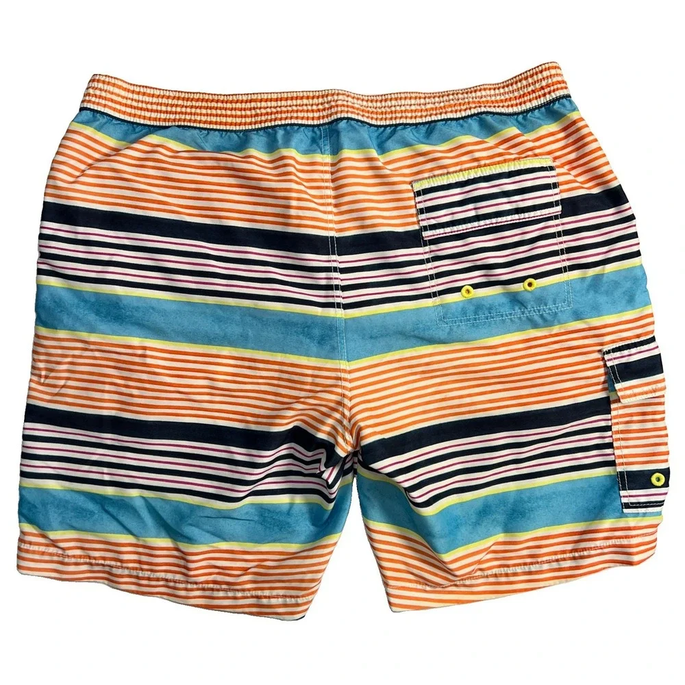 Tommy Bahama Relax Men's Swim Trunks Striped Shorts Size XL Mesh Lining